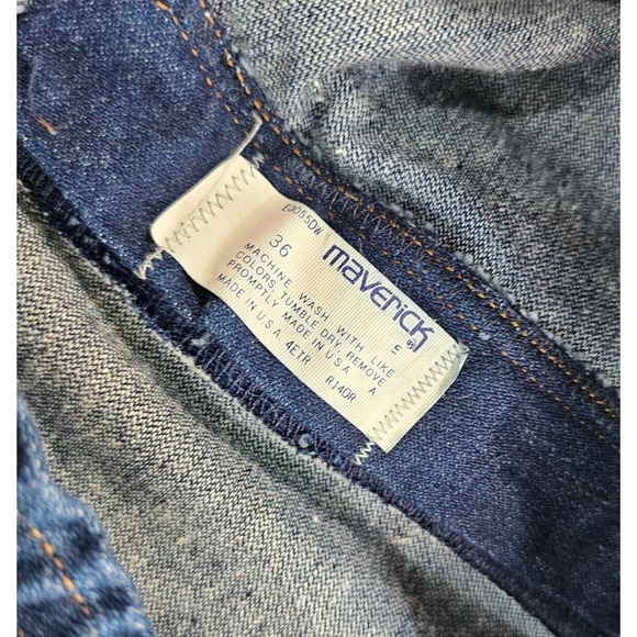Vintage Deadstock Maverick Ultra High Rise Wide Bootcut 70s 80s Jeans WOMENS 36 - Picture 5 of 8
